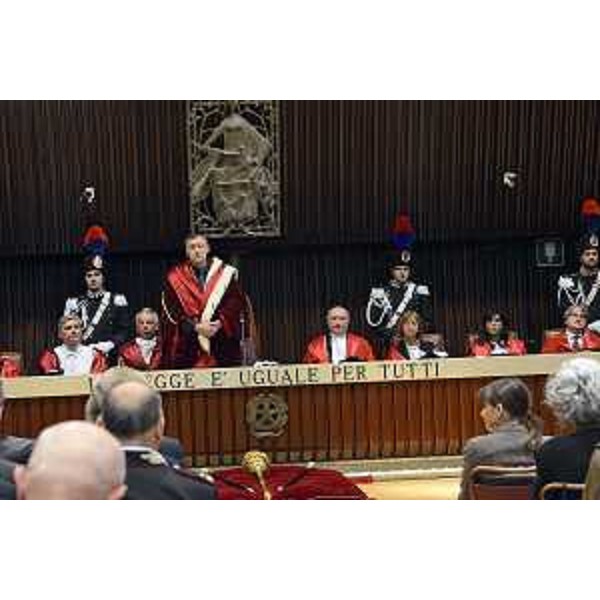 Oliviero Drigani (Presidente Corte d'Appello Trieste) alla cerimonia di apertura dell'Anno giudiziario - Trieste 28/01/2017