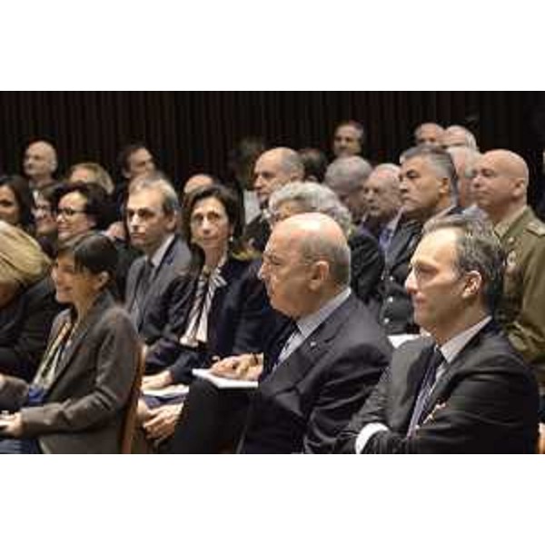 Debora Serracchiani (Presidente Regione Friuli Venezia Giulia), Roberto Dipiazza (Sindaco Trieste) e Francesco Russo (Senatore) alla cerimonia di apertura dell'Anno giudiziario - Trieste 28/01/2017