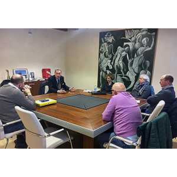 Sergio Bolzonello (Vicepresidente Regione FVG e assessore Attività produttive, Turismo e Cooperazione) incontra sindaco e Giunta comunale nella sede del Municipio - Casarsa della Delizia 03/02/2017