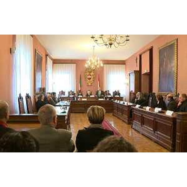 Sottoscrizione della dichiarazione d'intenti per il "contratto di fiume" del Natisone, nella Sala consiliare del Municipio - Cividale del Friuli 06/02/2017