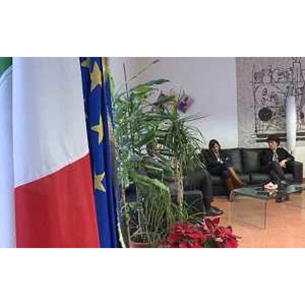Debora Serracchiani (Presidente Regione Friuli Venezia Giulia) e Maria Rosaria Laganà (Prefetto Pordenone) nella sede della Prefettura - Pordenone 07/02/2017