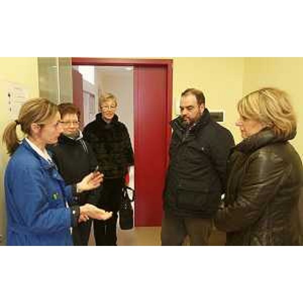 Anna Anzilutti (Assessore Sanità Comune Pontebba), Gabriella Tavoschi (Responsabile Coordinamento socio-sanitario AAS n. 3), Ivan Buzzi (Sindaco Pontebba) e Maria Sandra Telesca (Assessore regionale Salute, Integrazione socio-sanitaria, Politiche sociali e Famiglia) al Centro territoriale di Salute del Distretto 2 dell'Azienda per l'Assistenza Sanitaria (AAS) n. 3 Alto Friuli-Collinare-Medio Friuli - Pontebba 08/02/2017