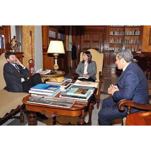 Dario Franceschini (Ministro Beni e Attività Culturali e Turismo), Debora Serracchiani (Presidente Regione Friuli Venezia Giulia) e Francesco Martines (Sindaco Palmanova) - Roma 08/02/2017