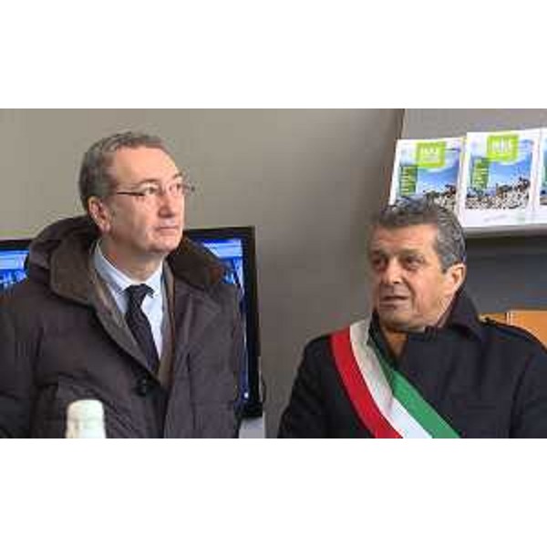 Sergio Bolzonello (Vicepresidente Regione FVG e assessore Attività produttive, Turismo e Cooperazione) e Francesco Martines (Sindaco Palmanova) all'inaugurazione dell'Infopoint di PromoTurismo FVG - Palmanova 10/02/2017