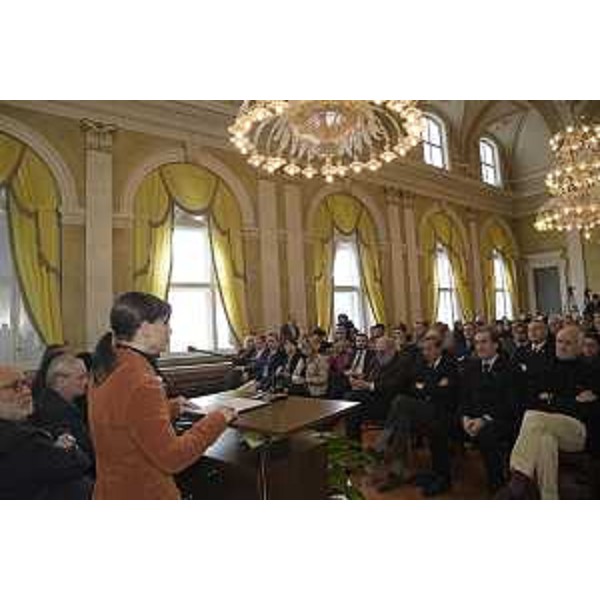 Debora Serracchiani (Presidente Regione Friuli Venezia Giulia) al convegno "Il Trattato di Pace, settant'anni dopo. Aspetti giuridici, politici e diplomatici di un diktat" - Trieste 10/02/2017