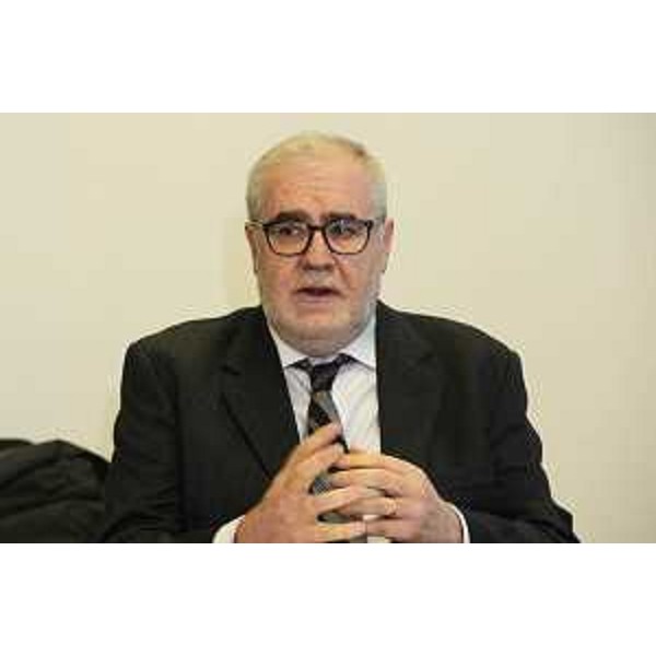 Roberto Volpetti (Vicepresidente Associazione Partigiani Osoppo / APO Friuli) alla sottoscrizione del Protocollo per la tutela e valorizzazione delle Malghe di Porzus - Udine 20/02/2017