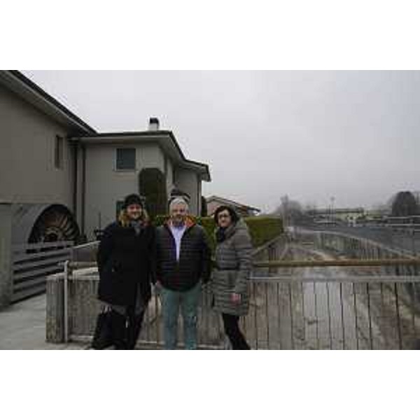 Sara Vito (Assessore regionale Ambiente ed Energia) in sopralluogo alla Roggia dei Mulini - Gemona del Friuli 21/02/2017