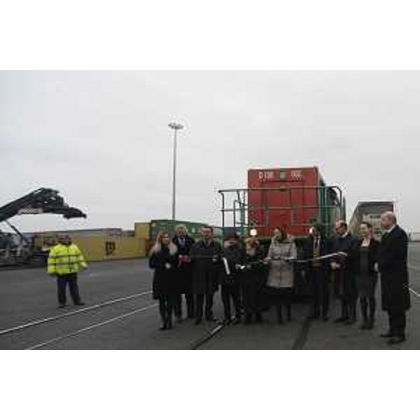 Inaugurazione del nuovo esercizio intermodale dal Porto di Trieste sulla direttrice Kiel-Göteborg, al Terminal EMT (Europa Multipurpose Terminals) - Trieste 22/02/2017