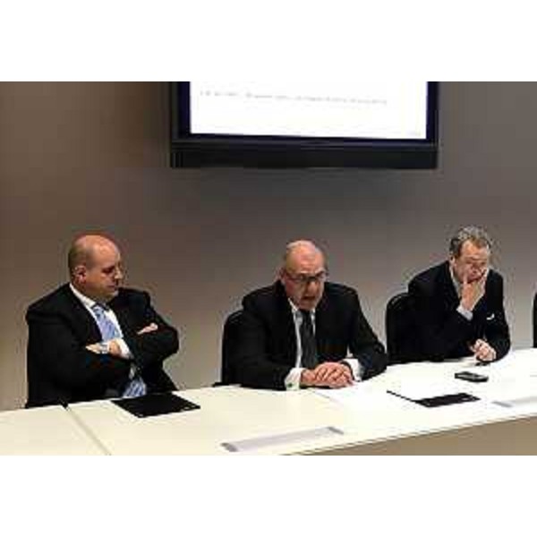 Vittorino Boem (Consigliere regionale), Marco Tullio Petrangelo (Direttore generale PromoTurismo FVG) e Sergio Bolzonello (Vicepresidente Regione FVG e assessore Attività produttive, Turismo e Cooperazione) alla presentazione del progetto "La Strada del Vino e dei Sapori del Friuli Venezia Giulia" - Udine 22/02/2017