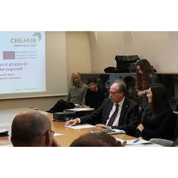 Gianni Torrenti (Assessore regionale Cultura, Sport e Solidarietà) al primo workshop degli stakeholder regionali nell'ambito del progetto "CRE:HUB- Policies for cultural CREative industries: the HUB for innovative regional development" - Trieste 23/02/2017