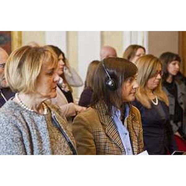 Annapaola Porzio (Commissario di Governo in FVG e prefetto Trieste) e Debora Serracchiani (Presidente Regione Friuli Venezia Giulia) al V colloquio internazionale Euroregione dell'Alto Adriatico "Rifugiati, migranti, stranieri: legislazioni a confronto" - Trieste 03/03/2017