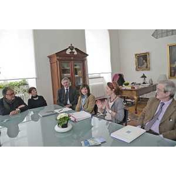 Amministratori dell'ITIS con Debora Serracchiani (Presidente Regione Friuli Venezia Giulia) e Franco Codega (Consigliere regionale) nella sede dell'Azienda pubblica di Servizi alla Persona ITIS - Trieste 03/03/2017