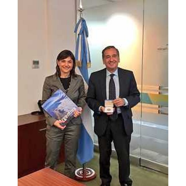Debora Serracchiani (Presidente Regione Friuli Venezia Giulia) e Livio Barañao (Ministro Scienza, Tecnologia e Innovazione produttiva Argentina) - Buenos Aires 08/03/2017