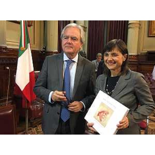 Federico Pinedo (Presidente Senato Repubblica Argentina) e Debora Serracchiani (Presidente Regione Friuli Venezia Giulia) - Buenos Aires 08/03/2017