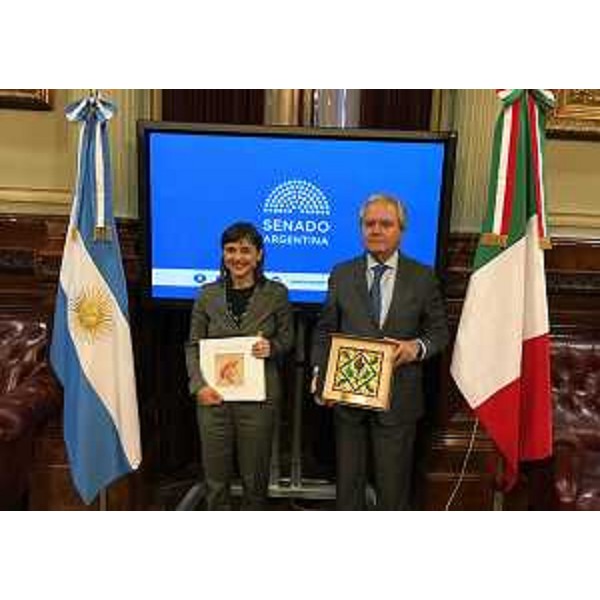 Debora Serracchiani (Presidente Regione Friuli Venezia Giulia) e Federico Pinedo (Presidente Senato Repubblica Argentina) - Buenos Aires 08/03/2017