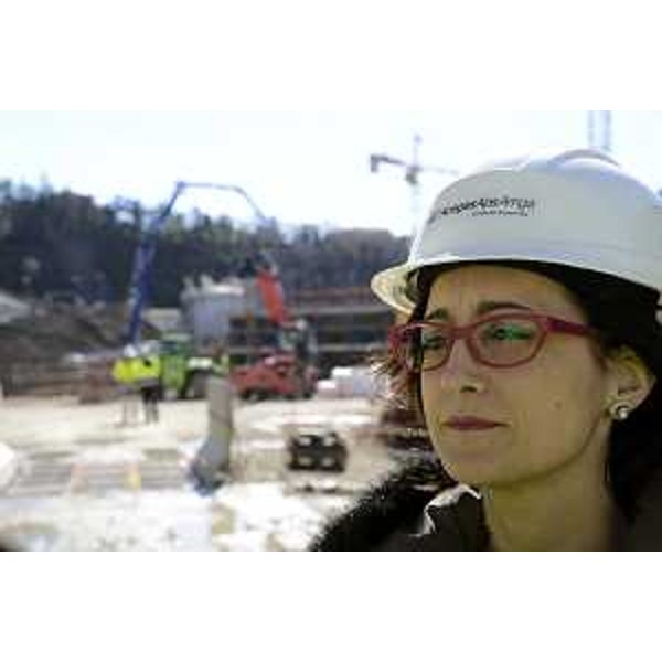 Sara Vito (Assessore regionale Ambiente ed Energia) in sopralluogo al cantiere del nuovo Depuratore di Servola - Trieste 08/03/2017