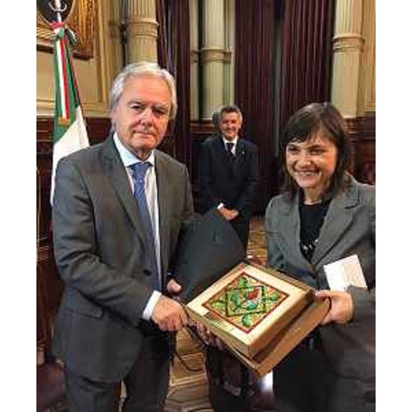 Federico Pinedo (Presidente Senato Repubblica Argentina) e Debora Serracchiani (Presidente Regione Friuli Venezia Giulia) - Buenos Aires 08/03/2017