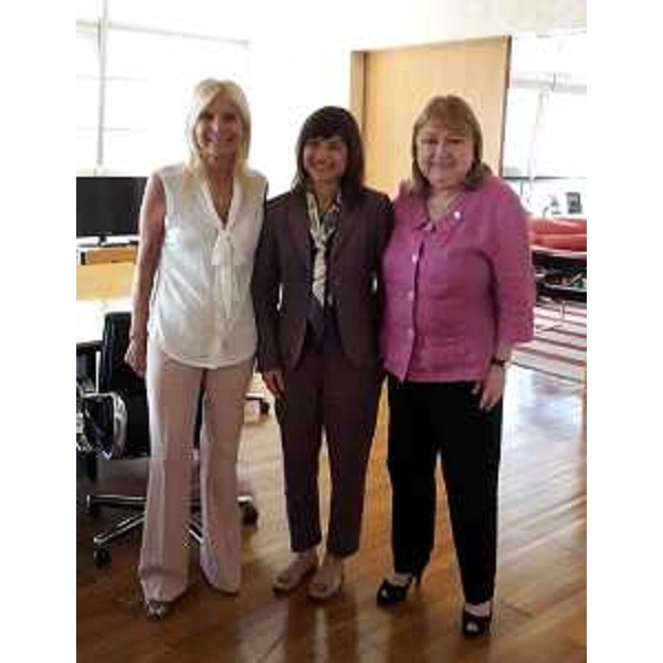Teresa Castaldo (Ambasciatrice d'Italia a Buenos Aires), Debora Serracchiani (Presidente Regione Friuli Venezia Giulia) e Susana Malcorra (Ministro Affari esteri Argentina - Buenos Aires 09/03/2017