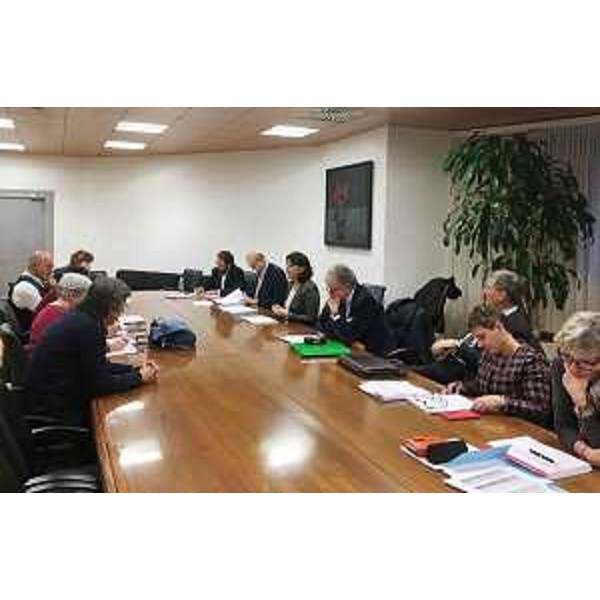 Mariagrazia Santoro (Assessore regionale Infrastrutture e Territorio) al Tavolo di confronto con le organizzazioni sindacali (CGIL, CISL e UIL) sul tema dei nuovi canoni per gli alloggi di edilizia popolare - Udine 08/03/2017