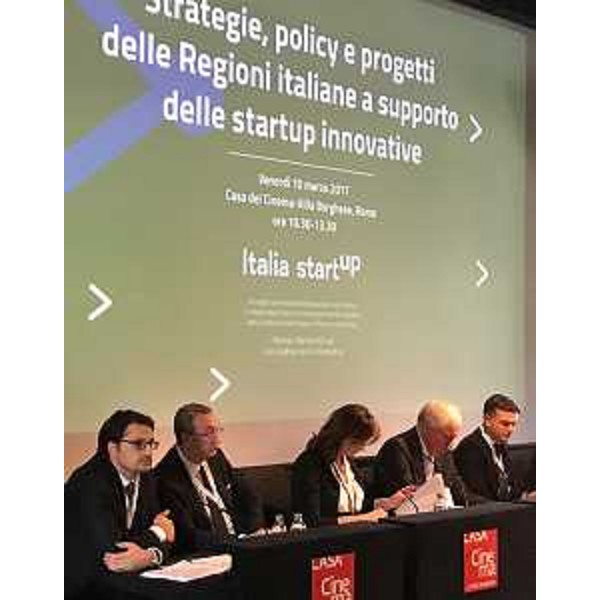 Sergio Bolzonello (Vicepresidente Regione FVG e assessore Attività produttive, Turismo e Cooperazione) al convegno "Strategie, policy e progetti delle Regioni italiane a supporto delle startup innovative", alla Casa del Cinema a Villa Borghese - Roma 10/03/2017