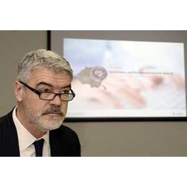 Paolo Panontin (Assessore regionale Autonomie locali e Coordinamento Riforme, Comparto unico, Sistemi informativi) alla conferenza stampa sulla Settimana nazionale dell'Amministrazione Aperta - Udine 10/03/2017