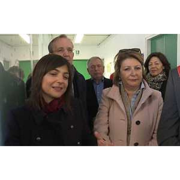 Debora Serracchiani (Presidente Regione Friuli Venezia Giulia) e Maria Sandra Telesca (Assessore regionale Salute) all'inaugurazione della nuova postazione del 118 presso l'Azienda pubblica di Servizi alla Persona (ASP) Casa di riposo Giuseppe Sirch - San Pietro al Natisone 13/03/2017