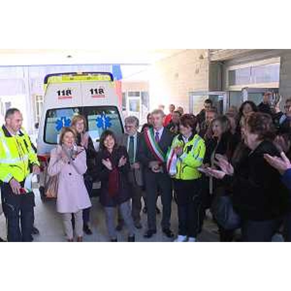 Maria Sandra Telesca (Assessore regionale Salute) e Debora Serracchiani (Presidente Regione Friuli Venezia Giulia) all'inaugurazione della nuova postazione del 118 presso l'Azienda pubblica di Servizi alla Persona (ASP) Casa di riposo Giuseppe Sirch - San Pietro al Natisone 13/03/2017