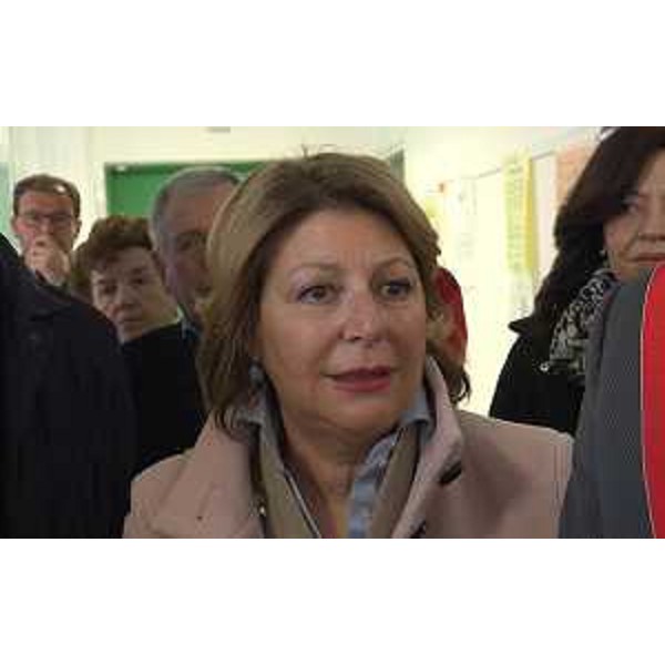 Maria Sandra Telesca (Assessore regionale Salute) all'inaugurazione della nuova postazione del 118 presso l'Azienda pubblica di Servizi alla Persona (ASP) Casa di riposo Giuseppe Sirch - San Pietro al Natisone 13/03/2017