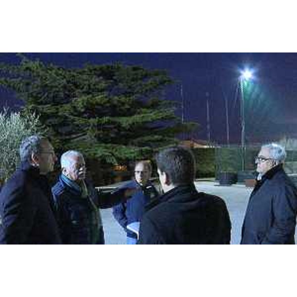 Sergio Bolzonello (Vicepresidente Regione FVG e assessore Attività produttive, Turismo e Cooperazione) ed Ezio Peruzzo (Presidente A.S.D. San Luigi Calcio) presso il campo di via Felluga 58 - Trieste 15/03/2017
