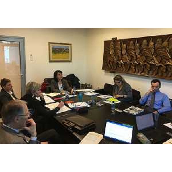 Mariagrazia Santoro (Assessore regionale Infrastrutture e Territorio) alla Conferenza del sistema regionale delle Aziende Territoriali per l'Edilizia Residenziale (ATER) con i direttori generali delle cinque ATER del FVG - Udine 17/03/2017