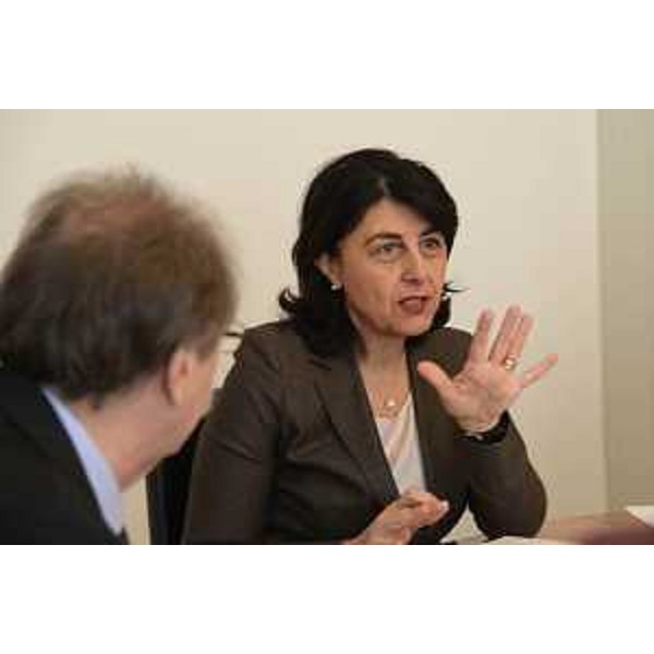 Mariagrazia Santoro (Assessore regionale Infrastrutture e Territorio) durante la riunione della Giunta del FVG - Trieste 17/03/2017