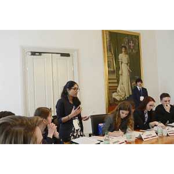 Lavori pomeridiani di OberMUN (Oberdan Model United Nations) 2017, nella sede della Regione Friuli Venezia Giulia - Trieste 17/03/2017