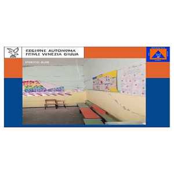 Scuola dell'infanzia Benedetto Costa di Sarnano (MC), inagibile dopo il terremoto dell'Italia Centrale e oggetto di demolizione e ricostruzione a cura della Protezione civile del Friuli Venezia Giulia