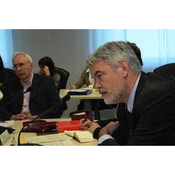 Paolo Panontin (Assessore regionale Autonomie locali e Coordinamento Riforme) all'incontro con le Unioni Territoriali Intercomunali (UTI) delle province di Udine e Pordenone - Udine 20/03/2017