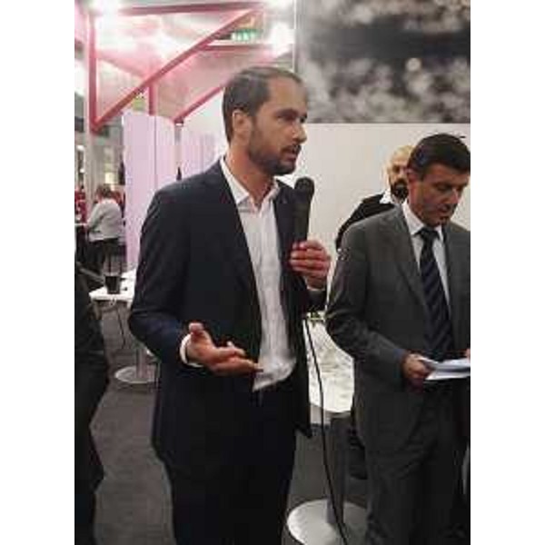 Cristiano Shaurli (Assessore regionale Risorse agricole e forestali) presenta la DOC interregionale Pinot Grigio alla Fiera Prowein - Dusseldorf 20/03/2017