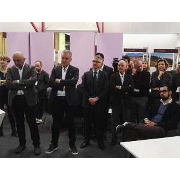 Dario Ermacora (Presidente Coldiretti FVG) alla presentazione della DOC interregionale Pinot Grigio alla Fiera Prowein - Dusseldorf 20/03/2017