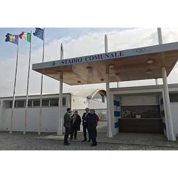 Visita di Gianni Torrenti (Assessore regionale Cultura, Sport e Solidarietà) allo Stadio comunale - Precenicco 20/03/2017