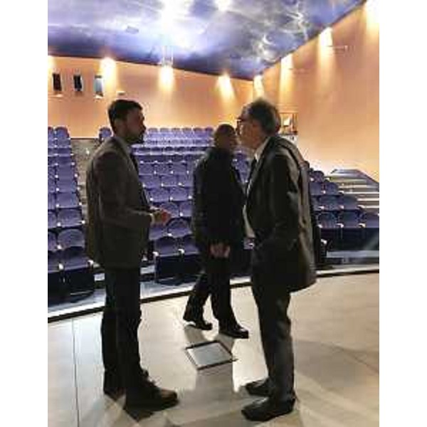 Visita di Gianni Torrenti (Assessore regionale Cultura, Sport e Solidarietà) all'Auditorium - Precenicco 20/03/2017