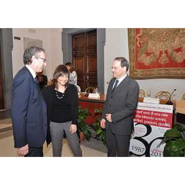 Debora Serracchiani (Presidente Regione Friuli Venezia Giulia) al trentennale dell'Associazione Nazionale Città del Vino, nella Sala della Protomoteca in Campidoglio - Roma 21/03/2017