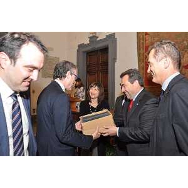 Debora Serracchiani (Presidente Regione Friuli Venezia Giulia) al trentennale dell'Associazione Nazionale Città del Vino, nella Sala della Protomoteca in Campidoglio - Roma 21/03/2017