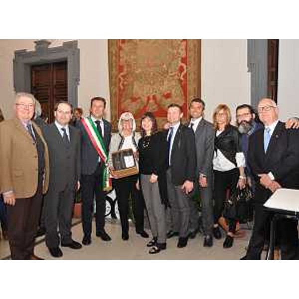 Debora Serracchiani (Presidente Regione Friuli Venezia Giulia) al trentennale dell'Associazione Nazionale Città del Vino, nella Sala della Protomoteca in Campidoglio - Roma 21/03/2017