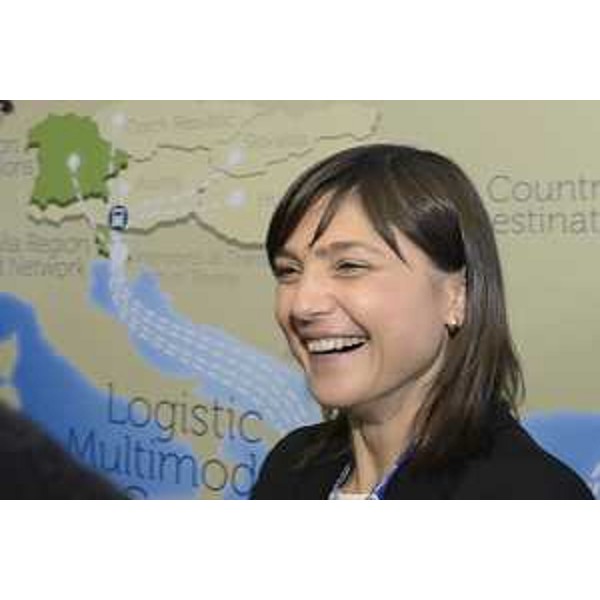 Debora Serracchiani (Presidente Regione Friuli Venezia Giulia) al forum "Motorways of the Sea. The Maritime Dimension of TEN-T Network", alla Stazione Marittima - Trieste 28/03/2017