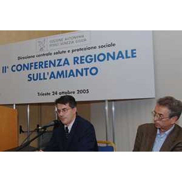 Ezio Beltrame (Assessore Regionale alla salute e protezione sociale) alla II Conferenza regionale sull'amianto (Trieste, 24/10/05)