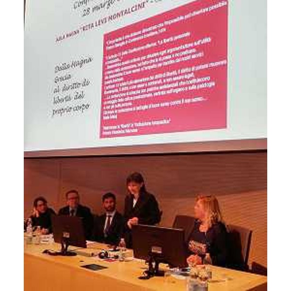 Debora Serracchiani (Presidente Regione Friuli Venezia Giulia) all'incontro di Trieste Libera da Contenzione "Magistrati brasiliani e italiani a confronto con i promotori del Nursing abilitante triestino", nell'Aula Magna dell'Ospedale di Cattinara - Trieste 28/03/2017