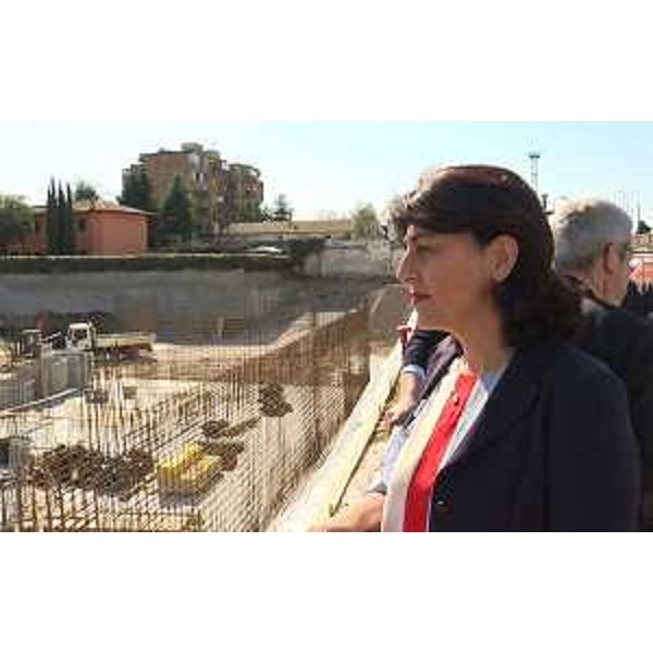 Mariagrazia Santoro (Assessore regionale Infrastrutture e Territorio) alla consegna dei lavori per la realizzazione di alloggi di edilizia abitativa sociale con risorse del Fondo Social Housing FVG, in via Lumignacco - Udine 29/03/2017