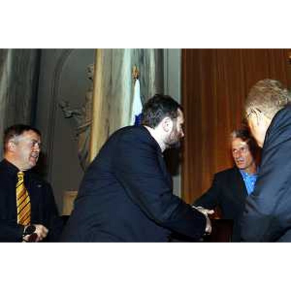 Riccardo Illy (Presidente Regione Friuli Venezia Giulia) al convegno sul ruolo economico delle minoranze (Trieste, 17/10/05)
