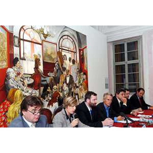 Conferenza stampa presidenti Euroregione (Passariano, 17/10/05)