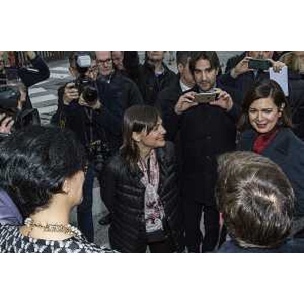 Arrivo di Debora Serracchiani (Presidente Regione Friuli Venezia Giulia) e Laura Boldrini (Presidente Camera Deputati) alla prima giornata dell'evento "Parole O_Stili", alla Stazione Marittima - Trieste 17/02/2017