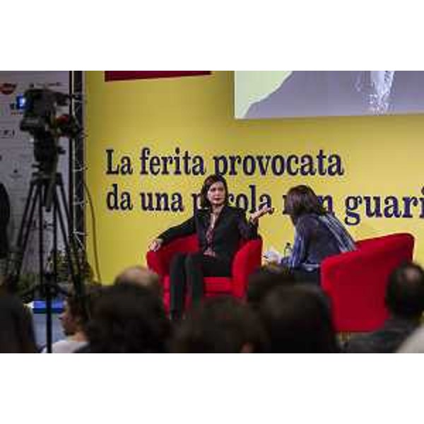 Laura Boldrini (Presidente Camera Deputati) alla prima giornata dell'evento "Parole O_Stili", alla Stazione Marittima - Trieste 17/02/2017