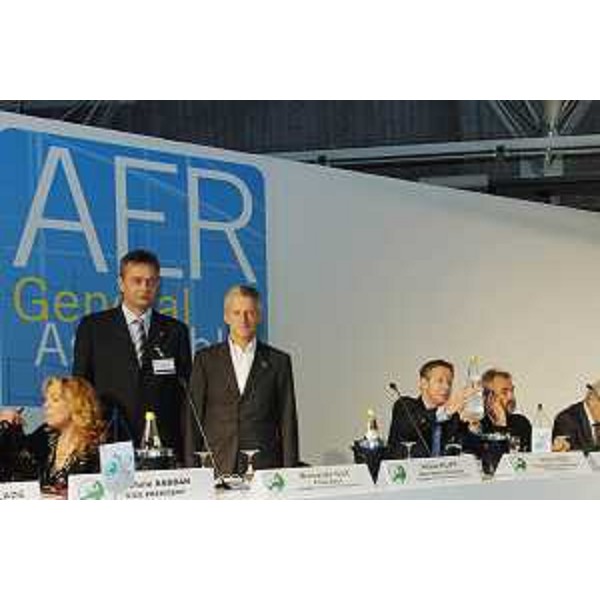 Riccardo Illy (Presidente Regione Friuli Venezia Giulia e Presidente ARE) all'apertura dei lavori dell'assemblea generale dell'Assemblea delle Regioni d'Europa - ARE - a Udine. (Udine 08/11/07)